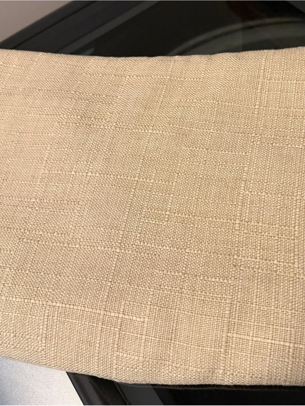 Ralph Lauren linen look beige shower curtain